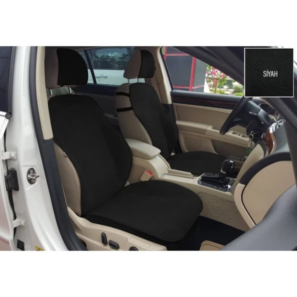 Fiat Linea Yeni Nesil Koltuk Koruyucu 2007 ve Sonrası Ön 2 Li Kılıf Minder Siyah