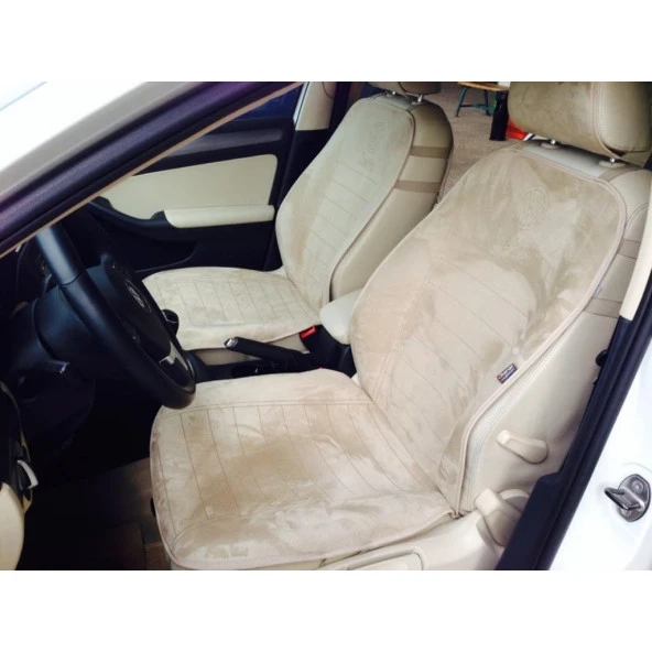 Volvo S40 Yeni Nesil Koltuk Koruyucu 2004-2007 Ön 2 Li Kılıf Minder Bej - Resim 2