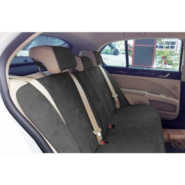Opel Astra H Yeni Nesil Koltuk Koruyucu 2004-2012 Ön-Arka Kılıf Minder FÜME - 3