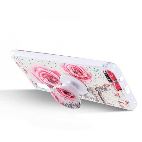 Samsung A10 Kılıf Vale Silikon Pop Soketli Stantlı Silikon - 8