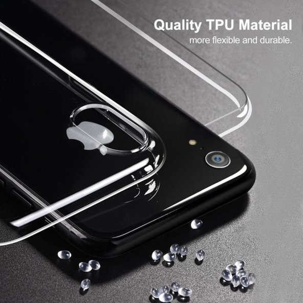Apple iPhone XS 360 Derece Şeffaf Silikon Kılıf Komple Koruma - 8