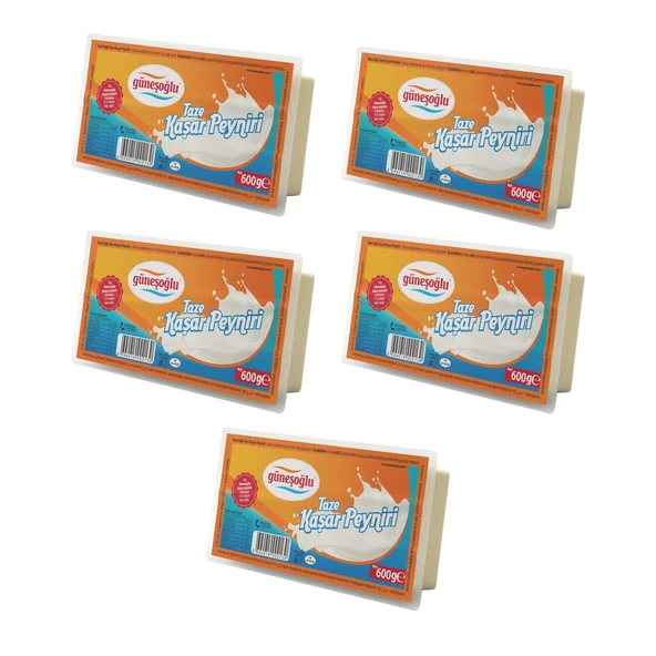 Güneşoğlu Kaşar Peyniri 600 gr x 5 Adet - 2