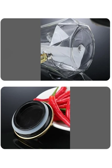 Kapris 2'li Cam Borosilikat Yağlık Sirkelik 900ml 009 - 8