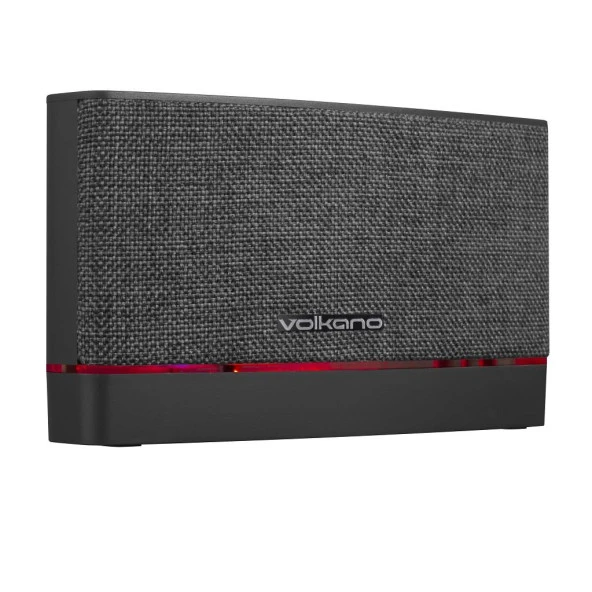 Volkano Texture Series Bluetooth Hoparlör Açık Gri Led Işıklı RGB Kablosuz VK-3450-LGR - 2
