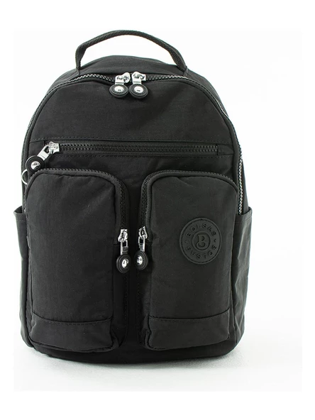 Water Proof Çok Bölmeli Mini Sırt Çantası Siyah-1009 - Resim 3