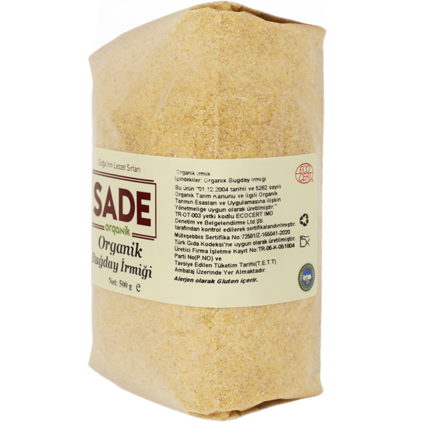 Sade Organik Buğday İrmiği 500g - 2