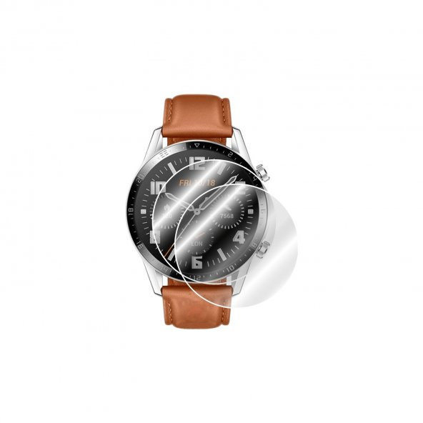 ECR Huawei Watch GT Gerçek Kırılmayan Ekran Koruyucu (2 Adet)