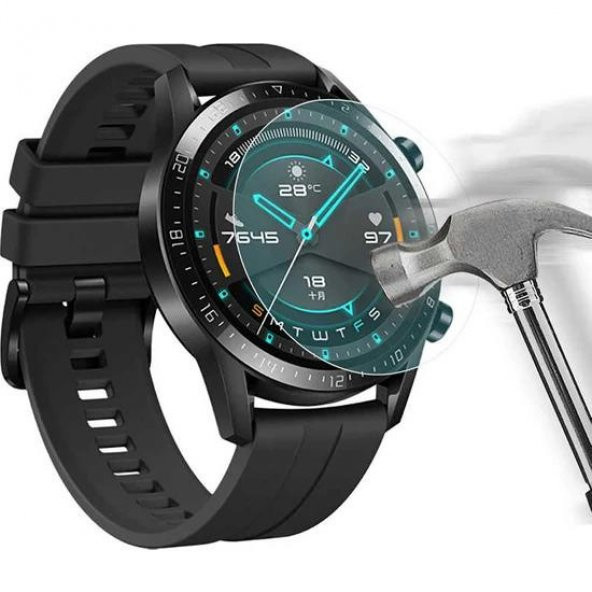 ECR Huawei Watch GT 2 Pro Gerçek Kırılmayan Ekran Koruyucu (2 Adet) - 2