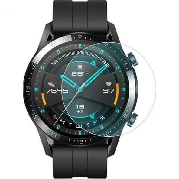 ECR Huawei Watch GT 2 Pro Gerçek Kırılmayan Ekran Koruyucu (2 Adet) - 4
