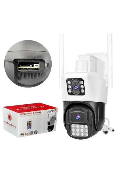 RADEX Rx-23ai Smart Güvenlik Kamerası 2 Kameralı 3 3mp Wi-fi Ptz Renkli Gece Görüş - 2