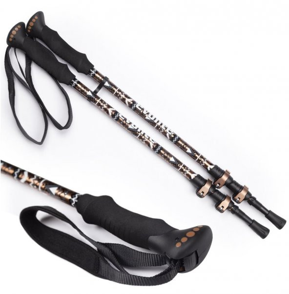 Evolite Golden Quick-Lock Dıştan Kilitli Trekking Batonu - 11