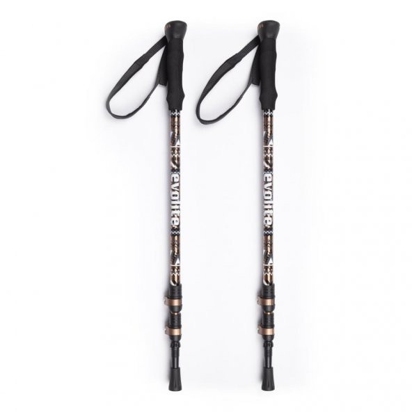 Evolite Golden Quick-Lock Dıştan Kilitli Trekking Batonu - 12
