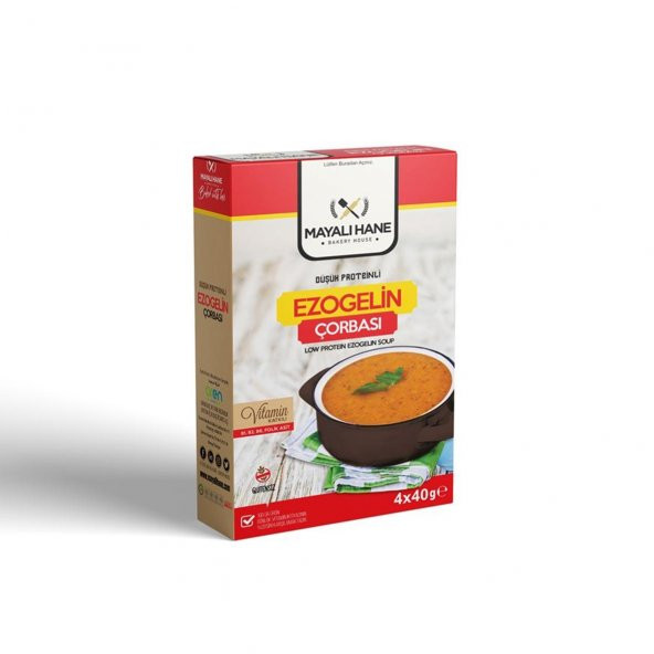 Mayalı Hane Düşük Proteinli Ezogelin Çorbası 4x40 gr