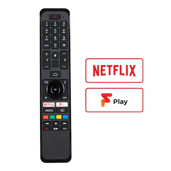 Weko Ses Komutsuz Vestel RC 43161 NETFLIX-PLAY Lcd Led TV Kumanda HRM1857 - Resim 2