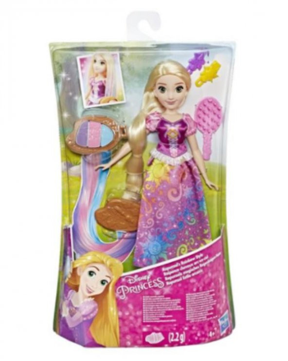 +4 Yaş Disney Prenses Gökkuşağı Saçlı Rapunzel