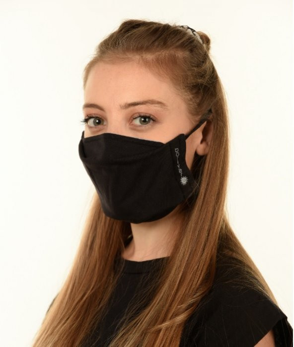 Bariyer19 Yıkanabilir Antimikrobiyal Maske Siyah Unisex