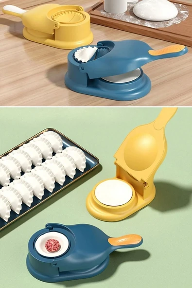 Pratik Hamur Açıcı Mantı Börek Poğaça Hamuru Açma Aparatı Ravioli Mantı Makinesi - 4