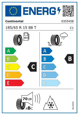 Contınental 185/65R15 88T WinterContact TS 870 Oto Kış Lastiği (Üretim Yılı: 2024) - 2