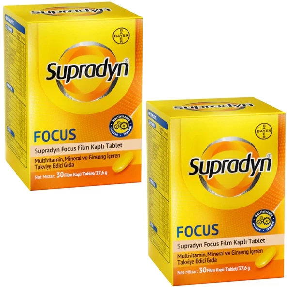 Supradyn Energy Focus 30 Tablet 2'li