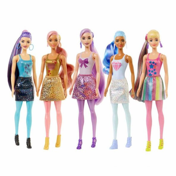 Barbie Color Reveal Sürpriz Barbie Işıltılı Bebekler Seri 1 GWC55