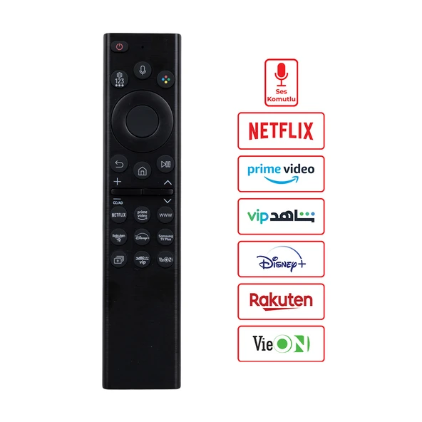 HUAYU KL SAMSUNG RM-G2700 V1 NETFLIX - PRIME VIDEO - DISNEY TUŞLU SES KOMUTLU LCD-LED TV SİHİRLİ KUMANDA