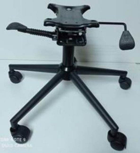 Metal Konik Yıldız Ayak Siyah Renk Çift Kollu Mekanizma - Resim 2