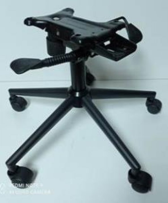 Metal Konik Yıldız Ayak Siyah Renk Çift Kollu Mekanizma - Resim 3