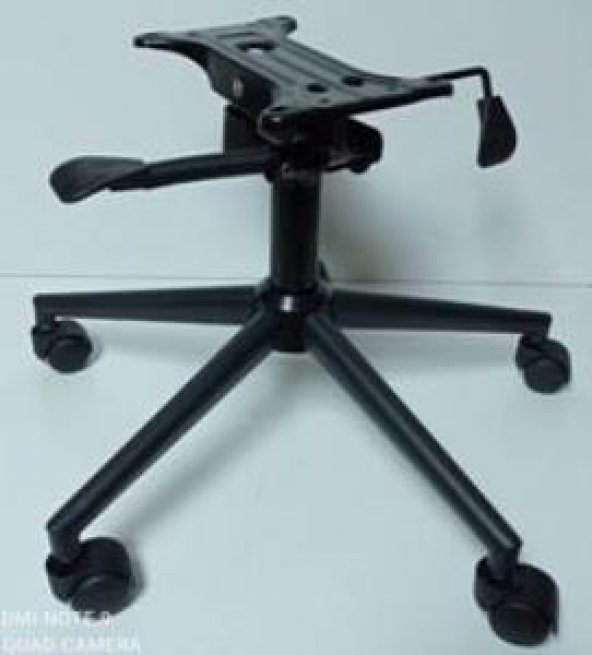 Metal Konik Yıldız Ayak Siyah Renk Çift Kollu Mekanizma - Resim 4