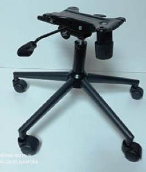 Metal Konik Yıldız Ayak Siyah Renk Çift Kollu Mekanizma - Resim 6