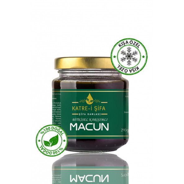 Kışa Özel %100 Doğal Bitkisel Karışımlı Macun 240 gr - Cam Kavanozda - 2