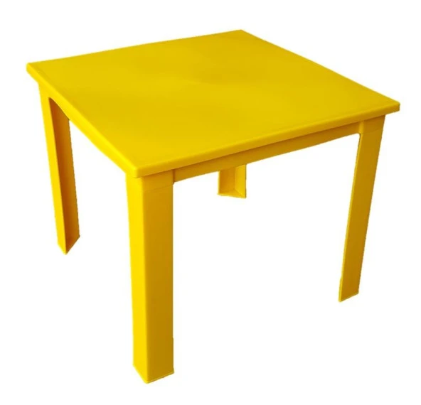 Çocuk Masası Plastik Sarı H40 1-3 Yaş İçin