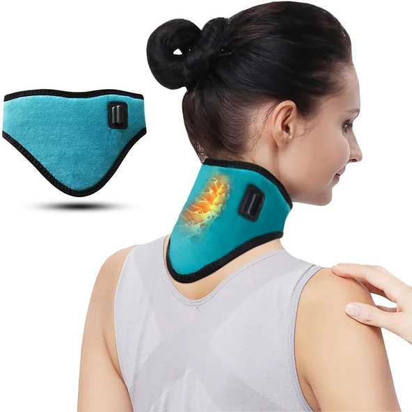 HyMark Servikal USB 3 Seviye Sıcaklık Elektrikli Zaman Ayarlı Boyun Masaj Aleti ürün görseli