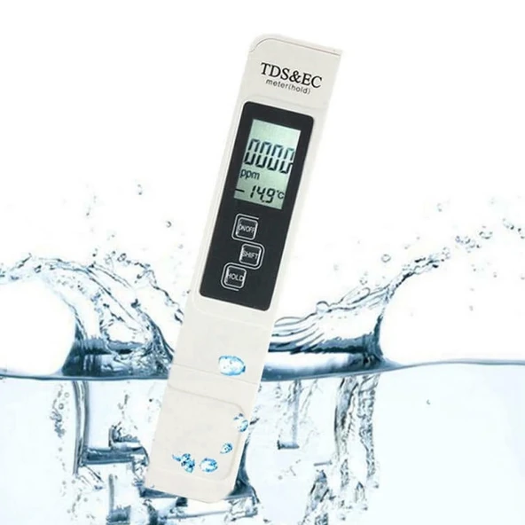 HyMark 3in1 Dijital TDS Su Kalitesi Değeri Sıcaklık Ölçüm Cihazı