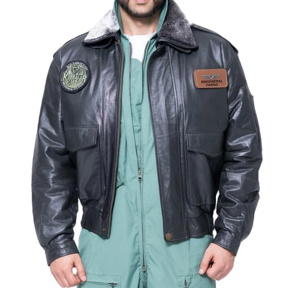 CAT3A Deri Pilot Montu Kül Grisi DC