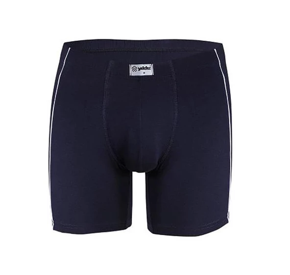 6 Adet Yıldız Erkek Likralı Modal Boxer Short Lacivert 108