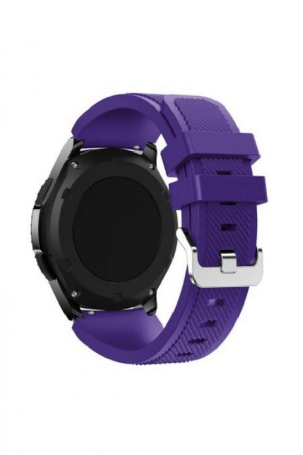 Huawei Samsung Xiaomi Akıllı Saat Uyumlu Silikon Kordon Kayış (22mm) - 10