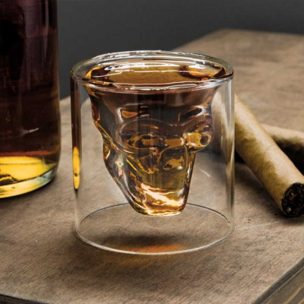 Kurukafa Tasarımlı Viski Bardağı