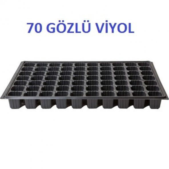 70 Li Plastik Viyol Çimlendirme Viyolü + Süpriz Hediye Tohum