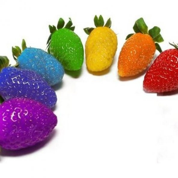 9 Farklı Renk Çilek Tohumu 18 Tohum + Süpriz Hediye Tohum