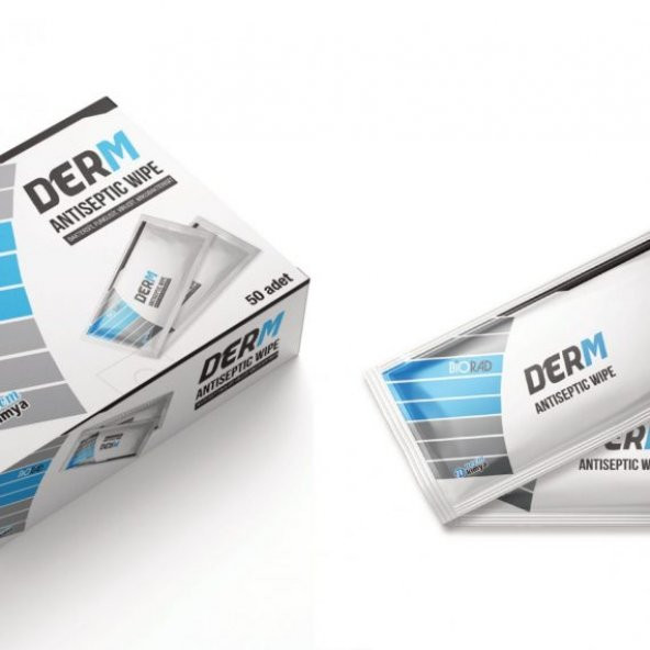 Biorad Derm Tekli Antiseptik Mendil (50 adetlik kutularda) - 1