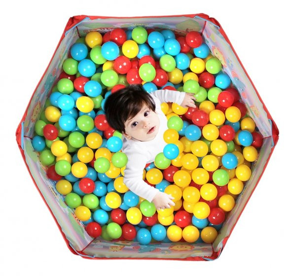 Baby Marine Katlanabilir Top Havuzu + 6 Cm 200 Adet Havuz Top Hediye - 2