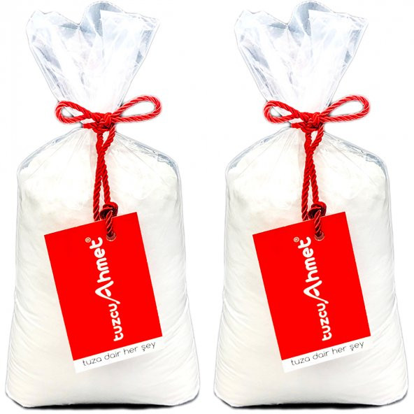 Tuzcu Ahmet 2 Adet 1 Kg Taş Değirmende Öğütülmüş Kristal Kaya Tuzu Kırmızı Etiket