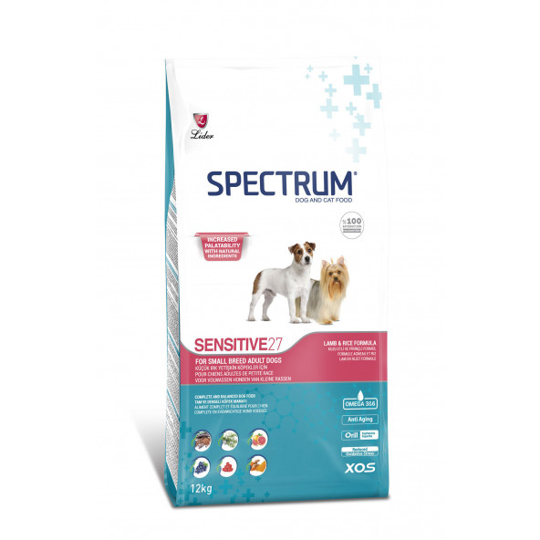Spectrum Sensitive 27 Kuzu Etli Hassas Küçük Irk Yetişkin Köpek Maması 12 KG