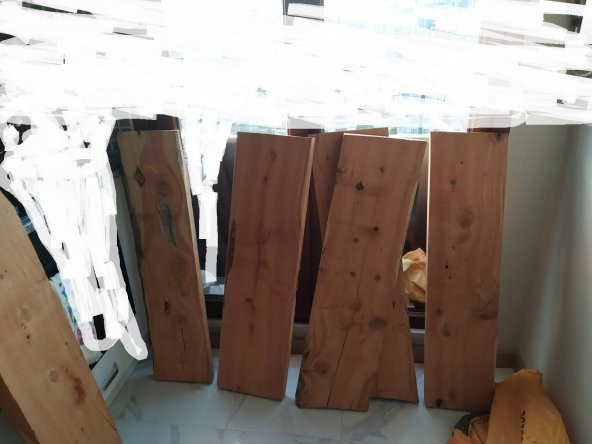 Ahşap masa için ardıç ağacı 5 cm kalın tahta - 2