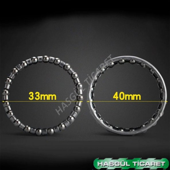 HSGL BİSİKLET ÖN ARKA GÖBEK ORTA GÖBEK FURŞ KAFES BİLYA SETİ - 5