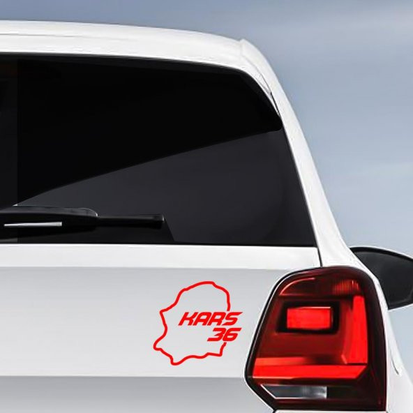 Kars İli 36 Plaka Kodu Memleket Yarış Pisti Sticker - Oto Araba Etiket, Aksesuar, Tuning - 4