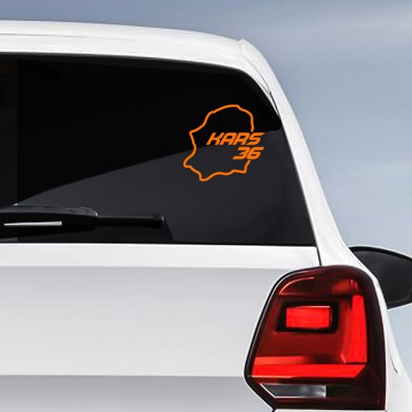 Kars İli 36 Plaka Kodu Memleket Yarış Pisti Sticker - Oto Araba Etiket, Aksesuar, Tuning - 9