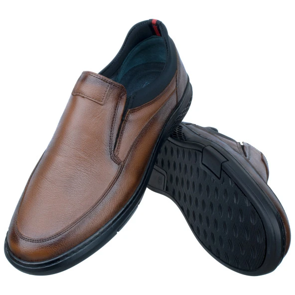 Taba Neopren Lastikli Günlük Erkek Ayakkabı - 2