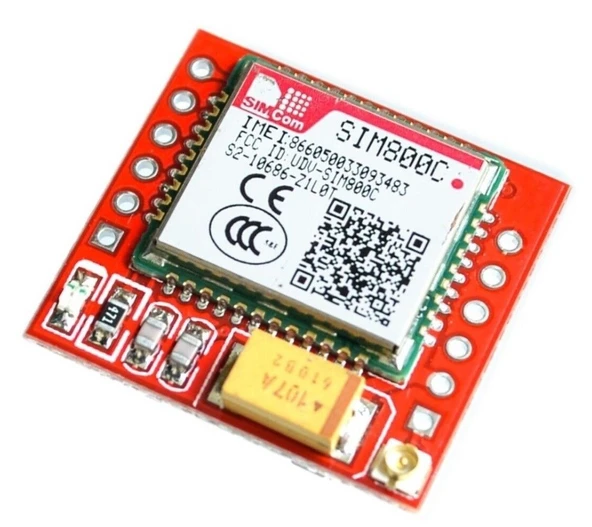 IMEI KAYITLI SIM800C GSM/GPRS Modül Kiti - Arduino ve Mikrodenetleyici Projeleri için Kablosuz - 2