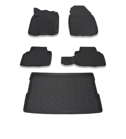 Ford Courier 2014-2022 Arası 4D Havuzlu Oto Paspas Ve Bagaj Set - Resim 2